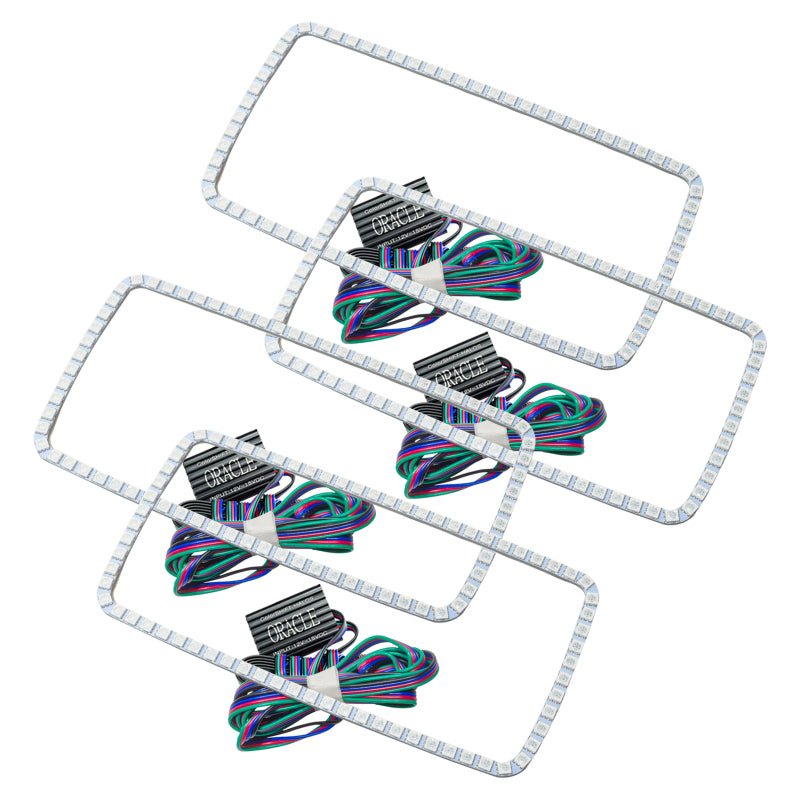 ORACLE Lighting Oracle GMC Sierra 07-13 Halo Kit (New Square Ring Design) - ColorSHIFT w/o Controller