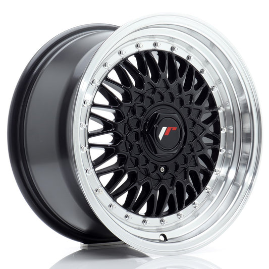 JR Wheels JR91680XX2567GB JR Wheels JR9 16x8 ET25 BLANK Gloss Black w/ Machined Lip