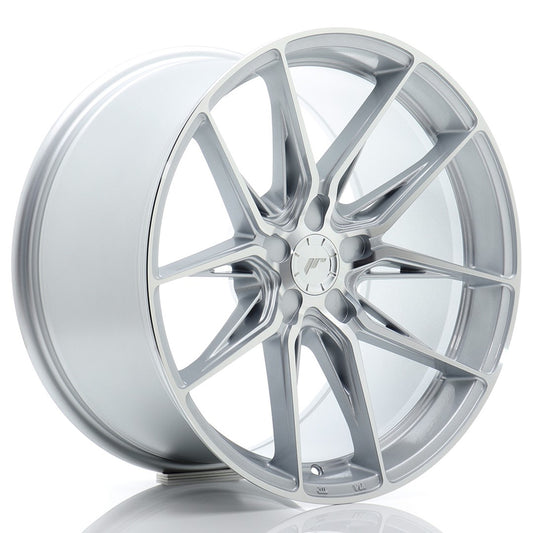 JR Wheels JR441910F25X1572SM JR Wheels JR44 19x10 ET15-45 5H BLANK Silver w/ Machined Face
