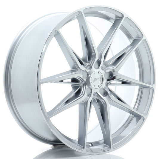 JR Wheels JR442190F15X2074SM JR Wheels JR44 21x9 ET20-40 5H BLANK Silver w/ Machined Face