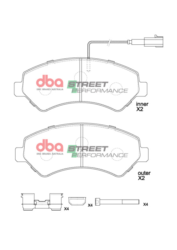 DBA 14-23 Ram ProMaster 1500 SP Performance Front Brake Pads