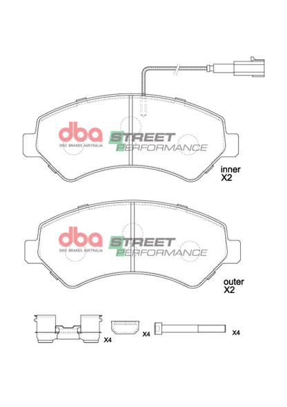 DBA 14-23 Ram ProMaster 1500 SP Performance Front Brake Pads