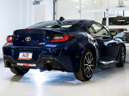AWE Tuning Subaru BRZ / Toyota GR86 / Toyota 86 Track Edition Cat-Back Exhaust- Diamond Black Tips