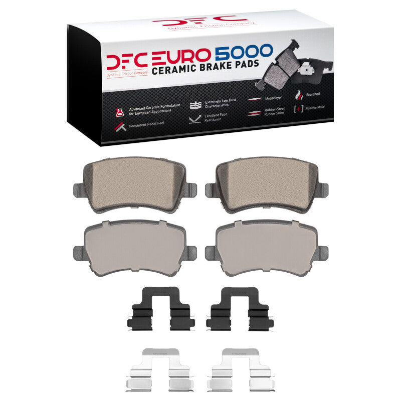 DFC 07-18 Land Rover Range Rover Evoque Rear Euro 5000 Ceramic Brake Pads and Hardware Kit