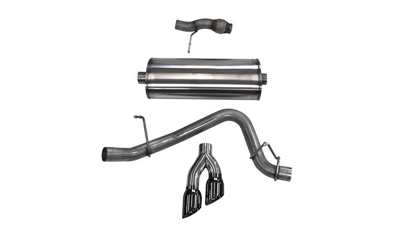 CORSA Performance Corsa 2015-2020 Chevy Tahoe/GMC Yukon Cat-Back Exhaust Sport 3in Single Side Twin Black 4in Tips