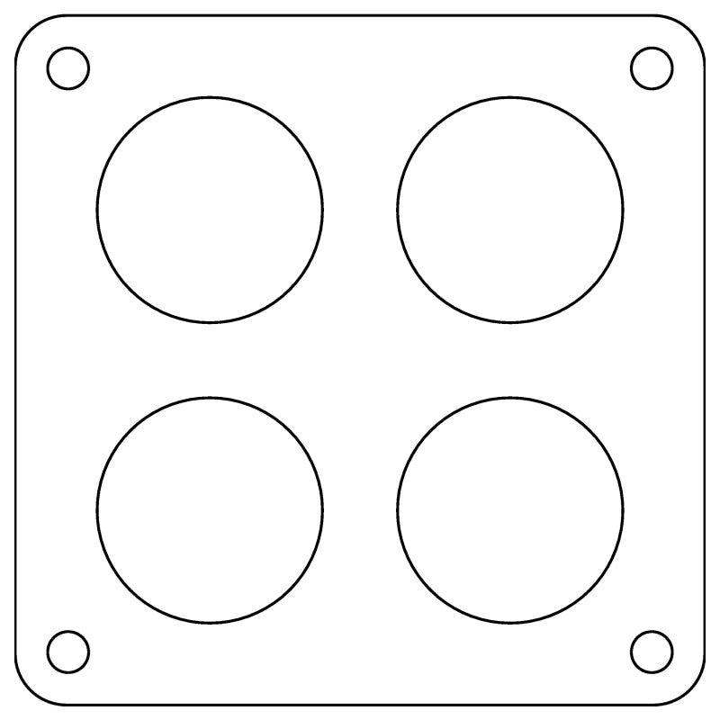 Cometic Gasket Cometic Holley Dominator 4-Hole .060in Fiber Carburetor Gasket - 2.00in Holes