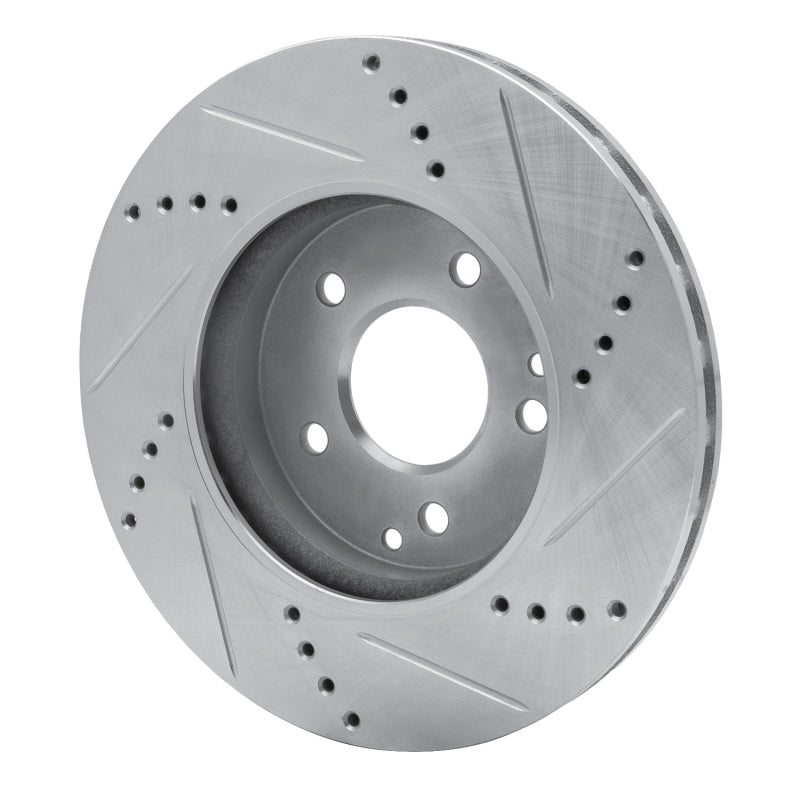 R1 Concepts R1 96-15 Mercedes-Benz C240 Front Left Drilled & Slotted Silver Brake Rotor