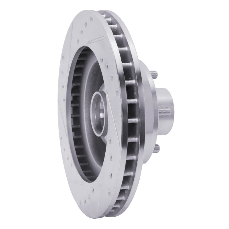 R1 Concepts R1 1969-1973 Chrysler New Yorker Front Right Drilled & Slotted Silver Brake Rotor