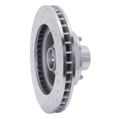 R1 Concepts R1 1969-1973 Chrysler New Yorker Front Right Drilled & Slotted Silver Brake Rotor
