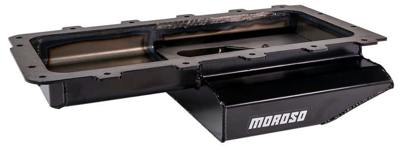 Moroso Ford 4.6/5.4L Cobra Replica (w/Rear Sump) Road Race Baffled Wet Sump 7qt 4in Steel Oil Pan