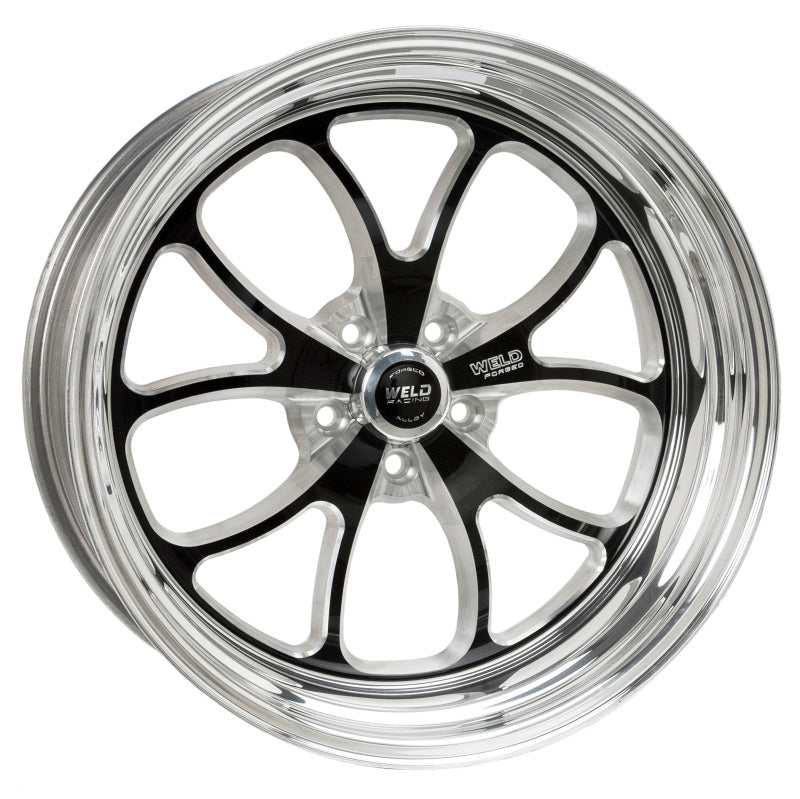 Weld S76 20x10.5 / 5x115mm BP / 5.3in. BS Black Wheel (High Pad) - Non-Beadlock