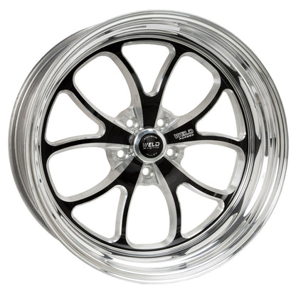 Weld S76 20x10.5 / 5x115mm BP / 5.3in. BS Black Wheel (High Pad) - Non-Beadlock