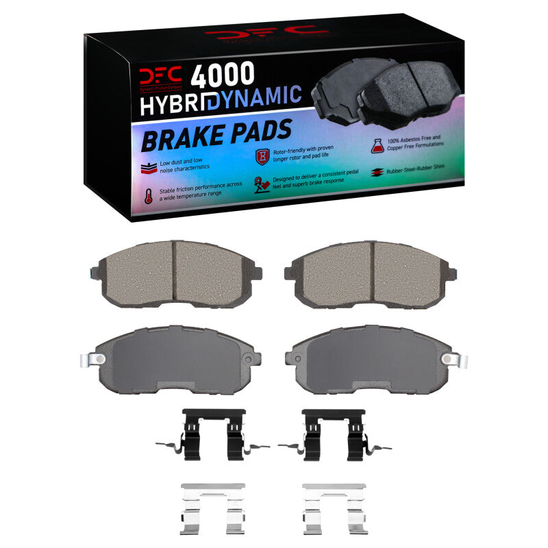 DFC 03-12 Infiniti G35 Front 4000 HybriDynamic Brake Pads and Hardware Kit