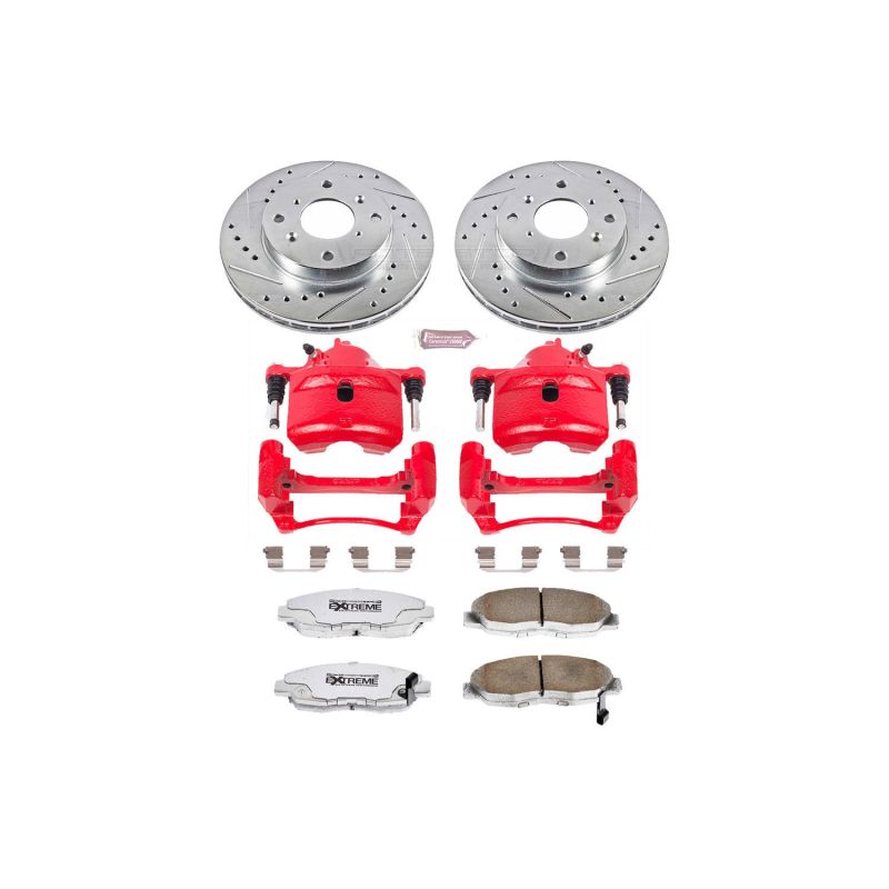 PowerStop Power Stop 98-02 Honda Accord Front Z26 Street Warrior Brake Kit w/Calipers