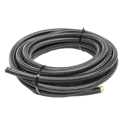 Snow Performance Snow 6AN Braided Stainless PTFE Hose - 30ft (Black)