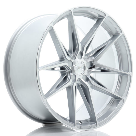 JR Wheels JR442111F25X1174SM JR Wheels JR44 21x11 ET11-46 5H BLANK Silver w/ Machined Face