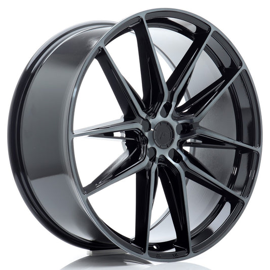 JR Wheels JR442210F15X2074BMTF JR Wheels JR44 22x10 ET20-46 5H BLANK Black Machined w/ Tinted Face