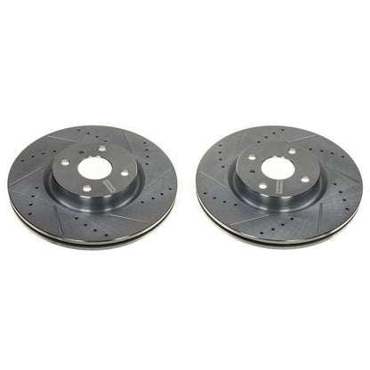 PowerStop Power Stop 16-21 Mazda MX-5 Miata Front Evolution Drilled & Slotted Rotor - Pair