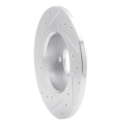 R1 Concepts R1 2009-2019 Fiat 500 (Mexico) Rear Right Drilled & Slotted Silver Brake Rotor