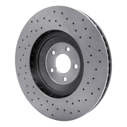 DFC 16-18 Ford Mustang Right Front Drilled Brake Rotor