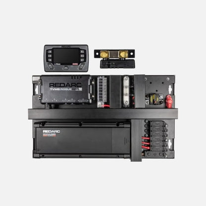 REDARC REDWorks QuickFit100 Power Panel w/100A Alpha/Dual TVMS Rogue/RedVision Display System