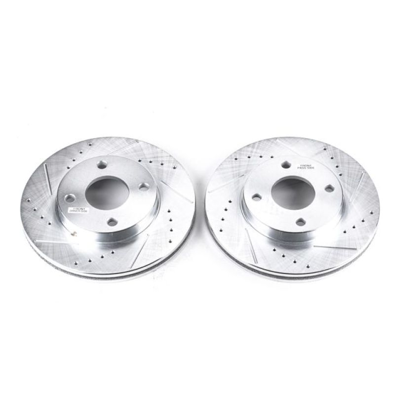PowerStop Power Stop 00-04 Ford Focus Front Evolution Drilled & Slotted Rotors - Pair
