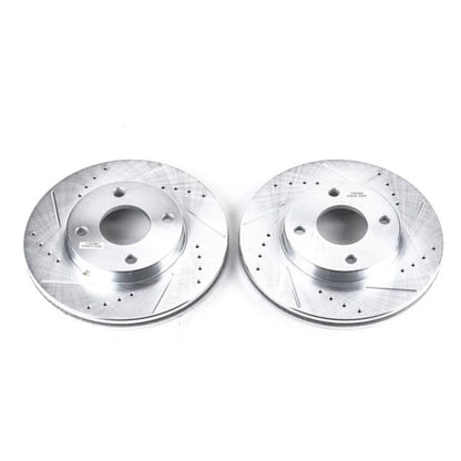 PowerStop Power Stop 00-04 Ford Focus Front Evolution Drilled & Slotted Rotors - Pair