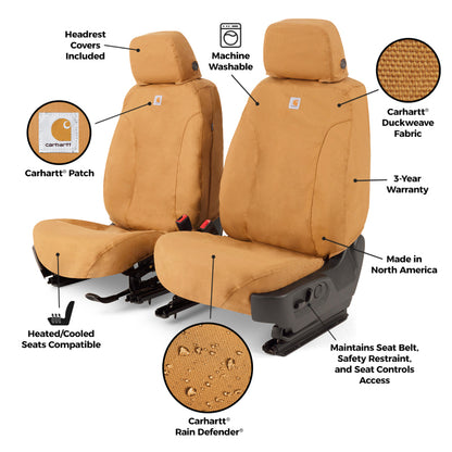 Covercraft 2026 Jeep Wrangler 2-Door (MT) Carhartt SeatSaver Custom Front Row Seat Covers