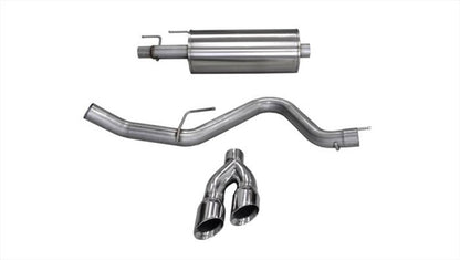 CORSA Performance Corsa 15-20 Ford F-150 3.5L Eco (Super Crew Cab) Polished Sport Single Side Dual 4in Tips CB Exh