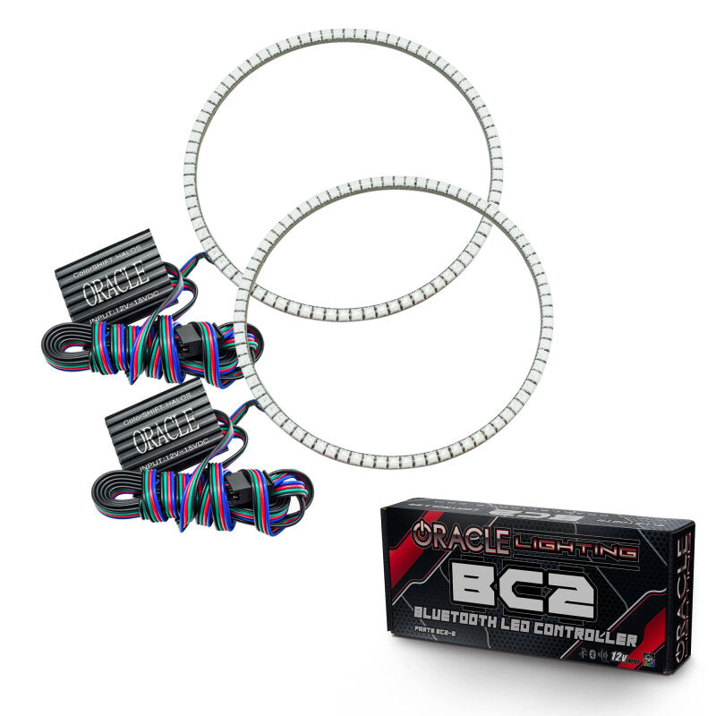 ORACLE Lighting Oracle Jeep Wrangler JK 07-17 LED Waterproof Halo Kit - ColorSHIFT w/ BC1 Controller