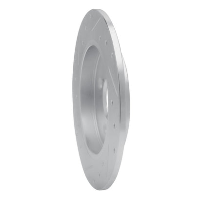 R1 Concepts R1 12-18 Toyota Yaris (USA/Canada) Rear Right Drilled & Slotted Silver Brake Rotor