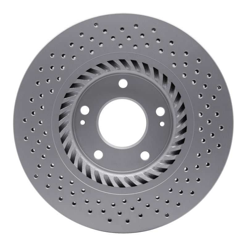 DFC 07-08 Hyundai Tiburon Front Drilled GeoSPEC Coated Rotor
