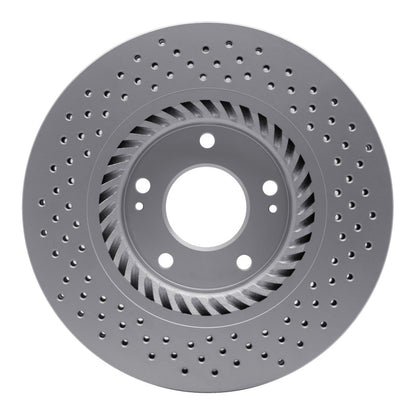 DFC 07-08 Hyundai Tiburon Front Drilled GeoSPEC Coated Rotor