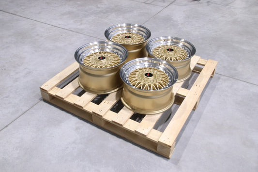 JR Wheels SET-JR#197 Set of JR9 16x8 ET25 + 16x9 ET20 3x112 Gold