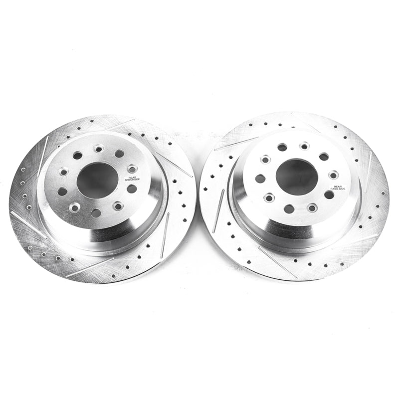 PowerStop Power Stop 18-19 Jeep Wrangler Rear Evolution Drilled & Slotted Rotors - Pair