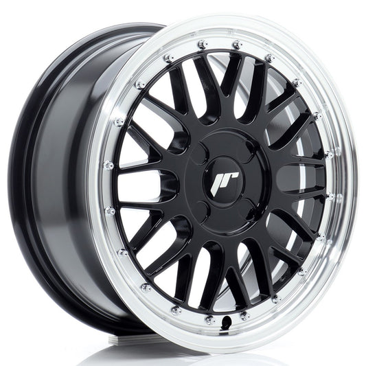 JR Wheels JR2316704X2067GB1 JR Wheels JR23 16x7 ET20-45 4H BLANK Gloss Black w/ Machined Lip