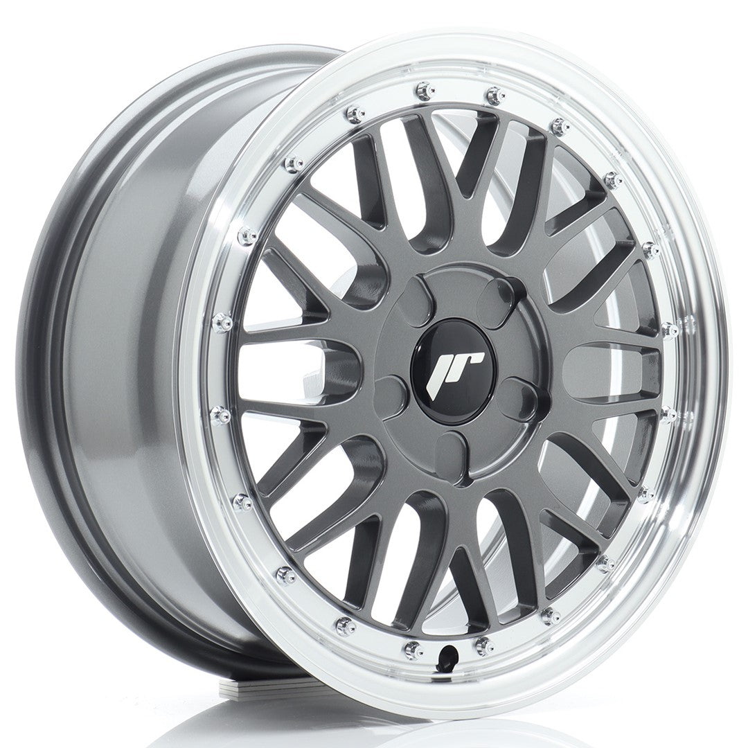 JR Wheels JR2316705X2072HG1 JR Wheels JR23 16x7 ET20-45 5H BLANK Hyper Gray w/ Machined Lip