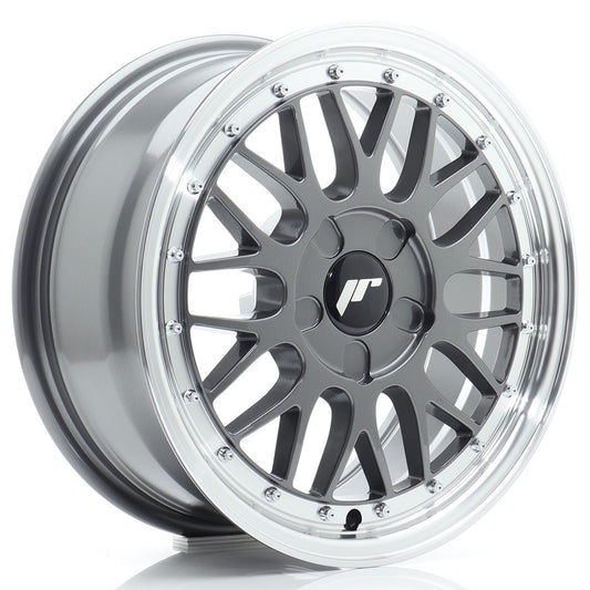 JR Wheels JR2316705X2072HG1 JR Wheels JR23 16x7 ET20-45 5H BLANK Hyper Gray w/ Machined Lip