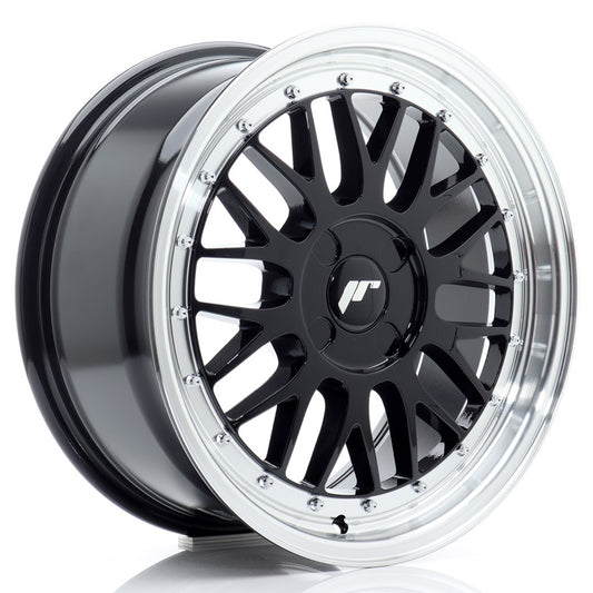 JR Wheels JR231780F14X2067GB1 JR Wheels JR23 17x8 ET20-45 4H BLANK Gloss Black w/ Machined Lip
