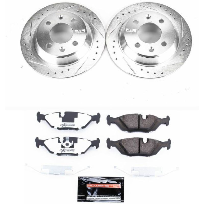 PowerStop Power Stop 88-93 Saab 900 Rear Z26 Street Warrior Brake Kit