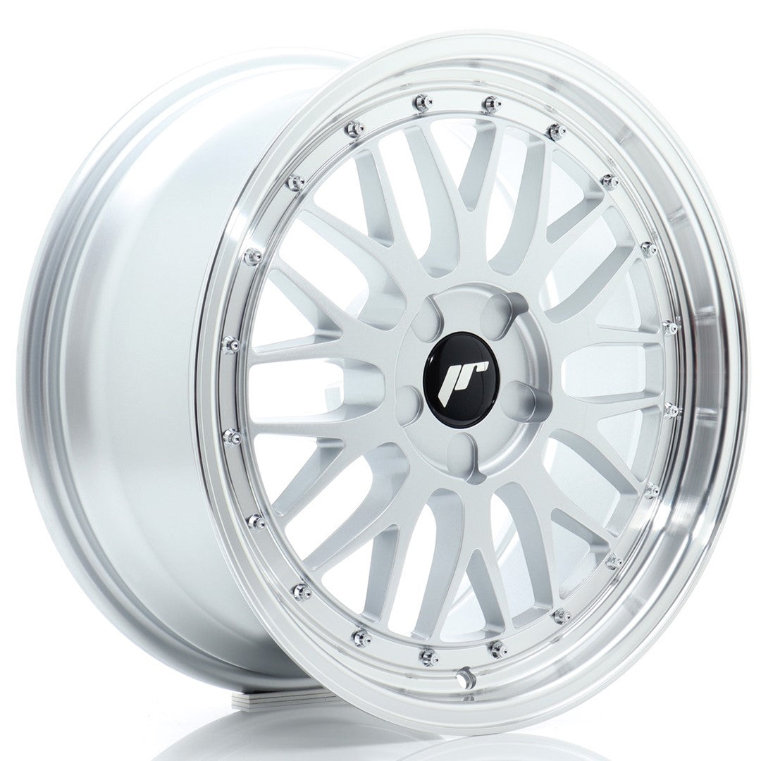 JR Wheels JR231880F15X2072HS2 JR Wheels JR23 18x8 ET20-42 5H BLANK Hyper Silver w/ Machined Lip