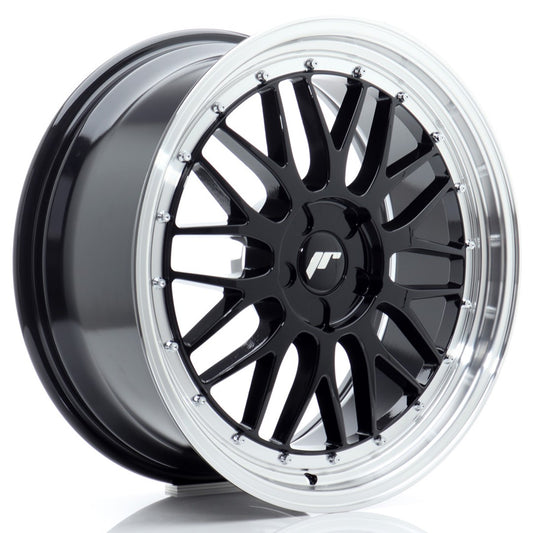 JR Wheels JR231980F15X2072GB1 JR Wheels JR23 19x8 ET20-40 5H BLANK Gloss Black w/ Machined Lip