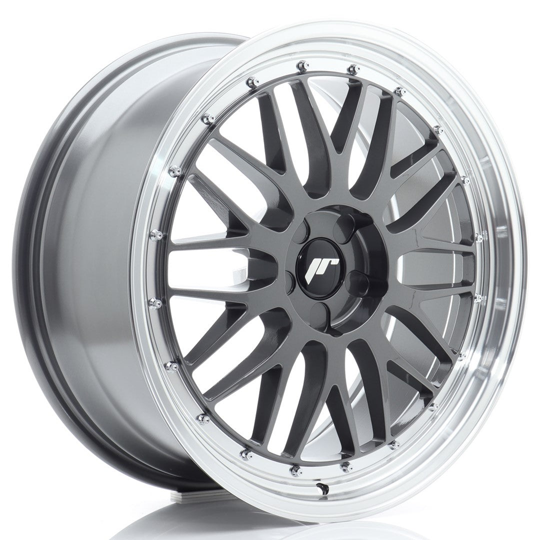 JR Wheels JR232080F15X2072HG1 JR Wheels JR23 20x8 ET20-40 5H BLANK Hyper Gray w/ Machined Lip