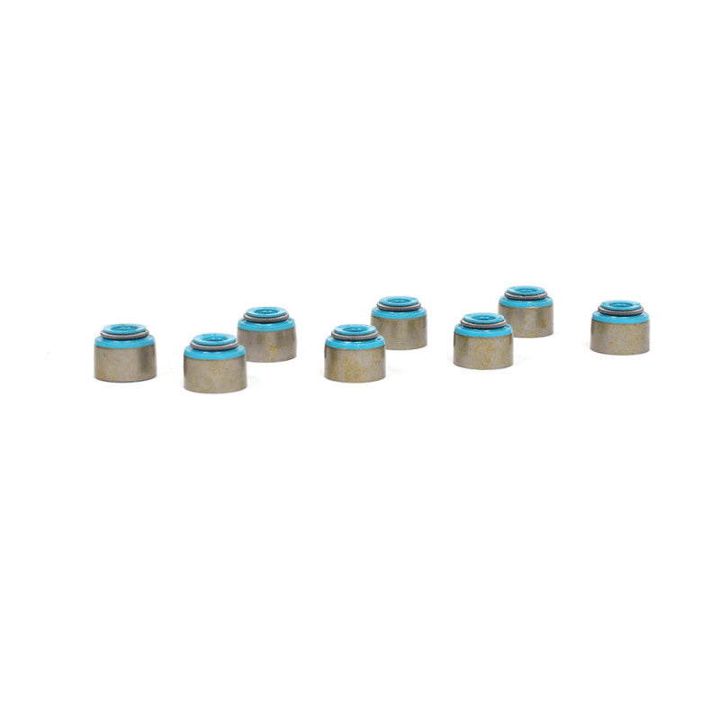 BLOX Racing Honda 5.5mm Valve Stem Seals Blue FKM - Set of 8 (Fits Both Intake & Exhaust)