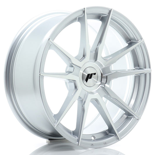 JR Wheels JR211790F2XX2072SM1 JR Wheels JR21 17x9 ET20-45 BLANK Silver Machined Face