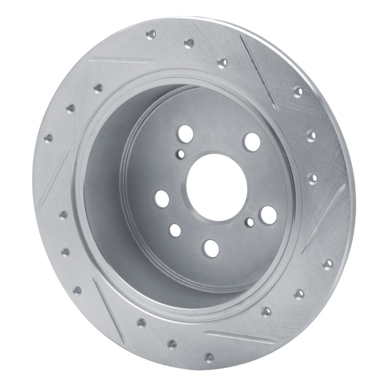 R1 Concepts R1 86-93 Lexus ES250 Rear Left Drilled & Slotted Silver Brake Rotor