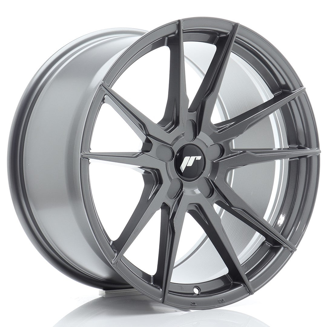 JR Wheels JR211910F25X2072HG1 JR Wheels JR21 19x10 ET20-51 5H BLANK Hyper Gray
