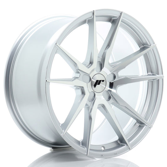 JR Wheels JR211910F25X2072SM1 JR Wheels JR21 19x10 ET20-51 5H BLANK Silver Machined Face