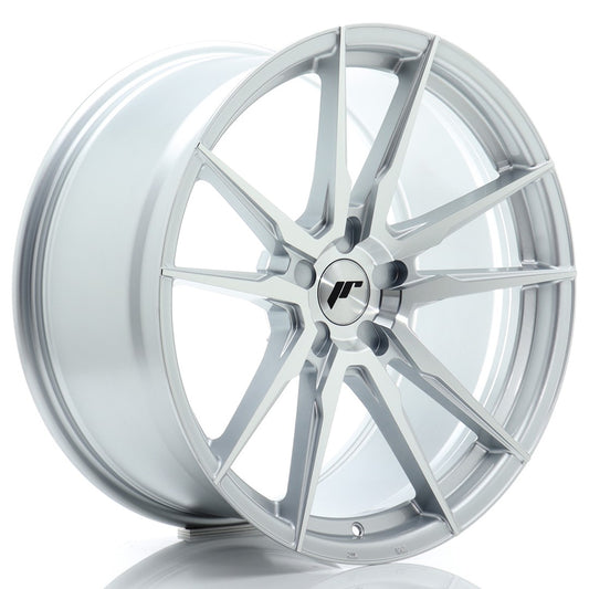 JR Wheels JR212010F25X2072SM1 JR Wheels JR21 20x10 ET20-48 5H BLANK Silver Machined Face