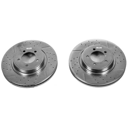 PowerStop Power Stop 03-05 Lincoln Aviator Front Evolution Drilled & Slotted Rotors - Pair